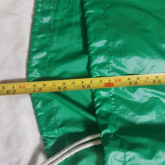 VINTAGE Lacoste IZOD Gator Nylon Pullover Hooded Rain Jacket Windbreaker Green M - Picture 11 of 14